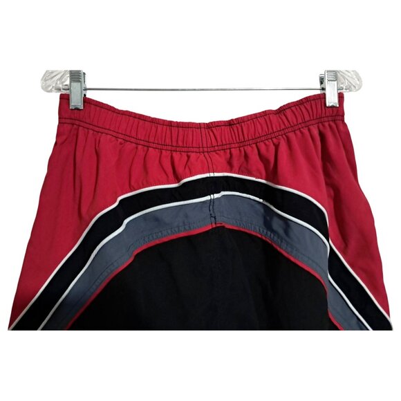 Vintage Y2K Quiksilver Board Shorts Black Red White Mesh Pockets Mens Size L Ear - Picture 6 of 11